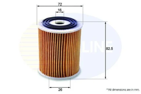 Comline Фільтр оливи COMLINE EOF167