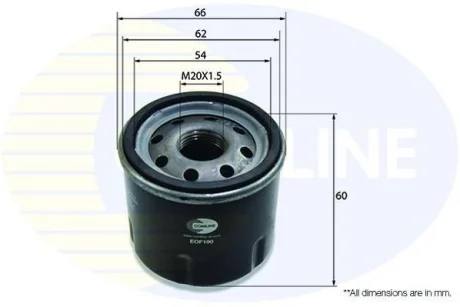 Comline - Фільтр оливи (аналогWL7204/OC475) COMLINE EOF190