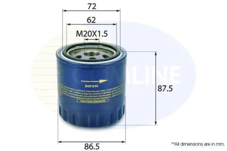 Comline Фільтр оливи COMLINE EOF246