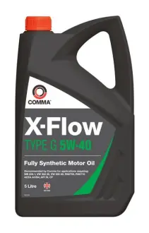 Моторное масло X-FLOW (5L) 5W40 API CF SL ACEA A3 B4 MB 229.1 RENAULT RN 0700 RENAULT RN 0710 VW 502.00 VW 505.00 X-FLOW G 5W40 SYNT. 5L COMMA XFLOWG5W40SYNT5L