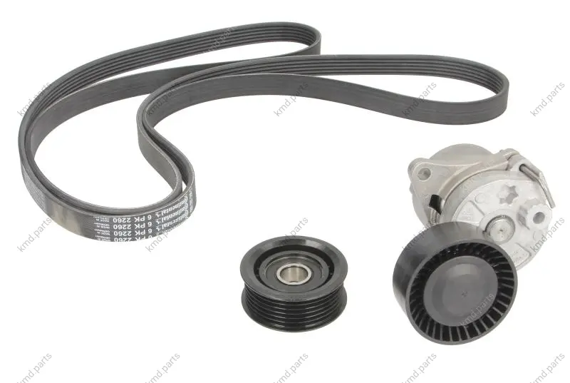 Комплект ременя генератора MB C-class (W203) 2.2-2.7 CDI (OM611/OM612) 00- (6PK2260) CONTINENTAL Contitech 6PK2260K2 (фото 1)