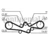Комплект пасу ГРМ Subaru Impreza/Forester/Legacy/O CONTINENTAL Contitech CT1050K1 (фото 1)