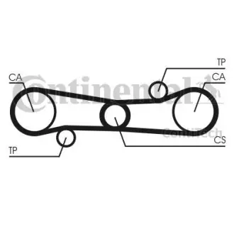Зубчастий ремінь Contitech CT654
