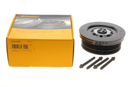 Шків колінвалу BMW 3 (E90/E91/E92)/5 (E60/E61)/X5 (E53/E70) 02-04 (6PK+4PK) (+ к-кт болтів) CONTINENTAL Contitech VD1105S