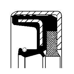 Сальник колінвалу (60x75/75x17,5/18,5) DANA CO12036962B CORTECO 12036962B
