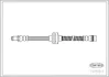 Гальмівний шланг перед. Renault Megane 1.6 16V 06-09/Grand Scenic 1.5dCi 05-09 (475mm) CORTECO 19035817 (фото 1)