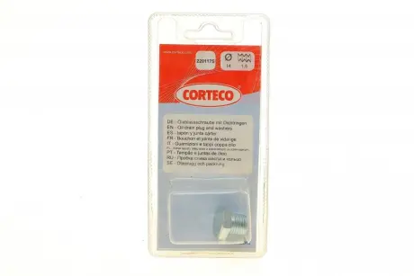Нарізна пробка, масляний піддон CORTECO 220117S
