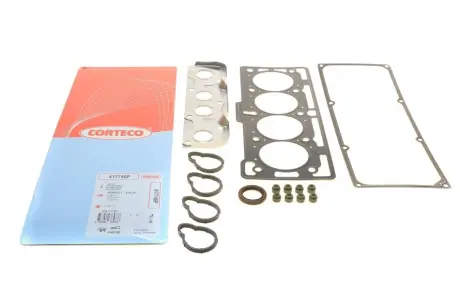 Комплект прокладок (верхній) Renault Logan 1.4-1.6 04- CORTECO 417748P