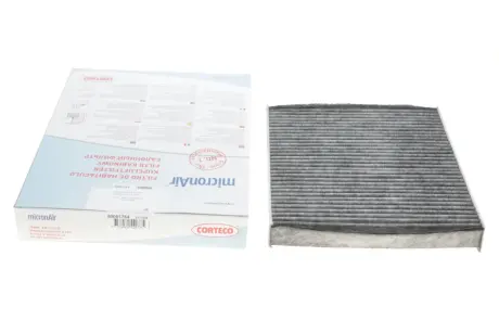 A_Фільтр салону вугільний VW, Seat, Skoda, Audi ="" CORTECO 80001784