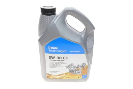 Олива 5W30 Prestige Super Plus C3 (5L) (MB 229.51/229.52/Opel Dexos 2) Delphi 28236312