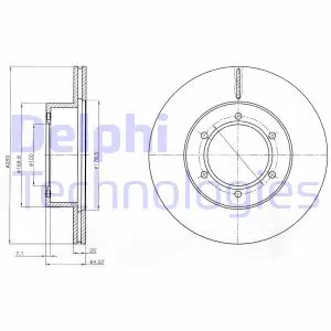 Гальмівний диск Delphi BG2495