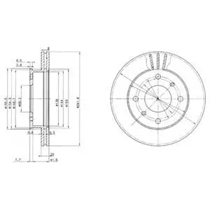 Гальмівний диск Delphi BG2632