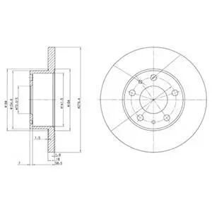 Тормозний диск Delphi BG2845