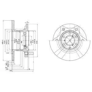 Гальмівний диск Delphi BG302