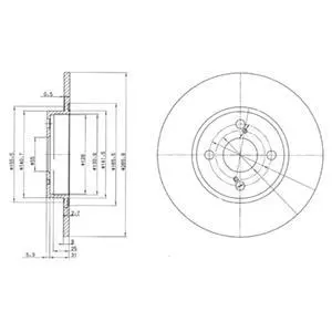 Тормозний диск Delphi BG3186