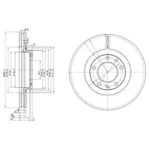 Гальмівний диск Delphi BG3682