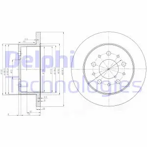 Гальмівний диск Delphi BG3853