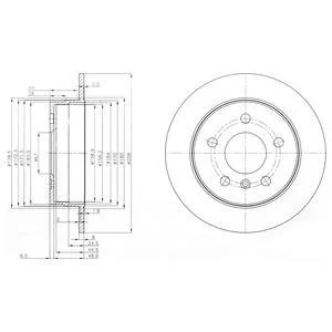 Диск гальмівний Delphi BG3910C