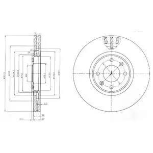 Гальмівний диск Delphi BG4002