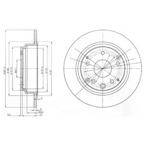 Диск гальмівний DELPHI Delphi BG4095