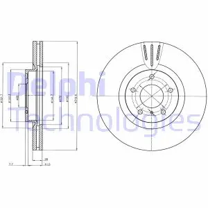 Гальмівний диск Delphi BG4107