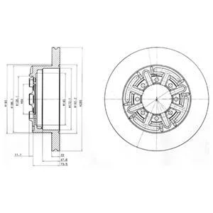 Диск гальмівний Delphi BG4171
