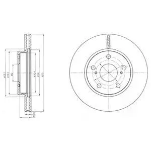Диск гальмівний Delphi BG4232