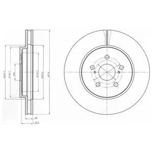 Диск гальмівний Delphi BG4253