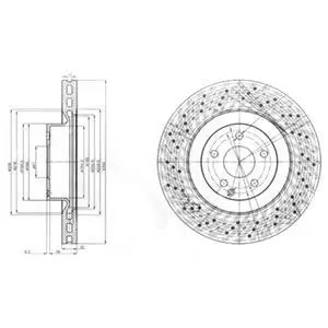 Гальмівний диск Delphi BG9057