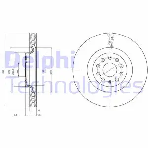Гальмівний диск Delphi BG9109C
