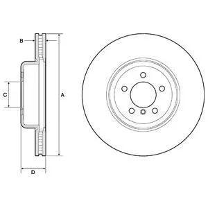 Гальмівний диск Delphi BG9158C