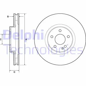 Гальмівний диск Delphi BG9174C