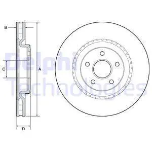 Диск гальмівний Delphi BG9213C