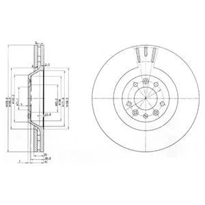 Диск гальмівний Delphi BG9844