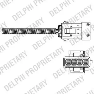 Лямбда зонд ES10797-12B1 Delphi ES1079712B1