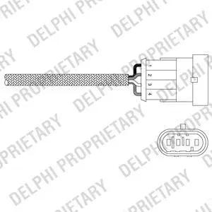 Лямбда-зонд ALPHAROMEO/FIAT/LANCIA 147/146/Spider/Doblo/Panda/Stilo/Lybra "1,6-2,0L "00>> ="" Delphi ES2034412B1