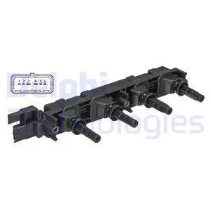 Котушка запалювання GN10502-12B1 Delphi GN1050212B1