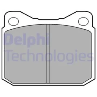 Комплект гальмівних колодок LP0117 Delphi LP117