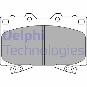 Гальмівні колодки дискові LEXUS/TOYOTA LX 470/Landcruiser "F "98-08 ="" Delphi LP1308
