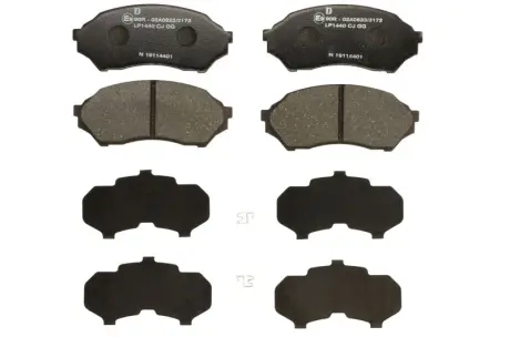 A_Гальмівні колодки дискові MAZDA 323 "F "98-03 ="" Delphi LP1440
