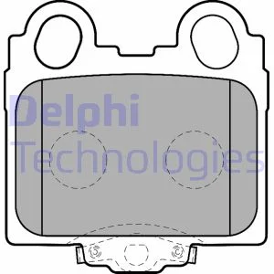 Комплект гальмівних колодок задн, LEXUS GS, IS I, IS SPORTCROSS, SC TOYOTA ALTEZZA, ARISTO, BREVIS, MARK II, MARK II IX, PROGRES, VEROSSA 2.0-4.3 08.97-07.10 Delphi LP1510
