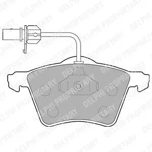 A_Гальмівні колодки дискові VW T4 "F "90-03 ="" Delphi LP1529