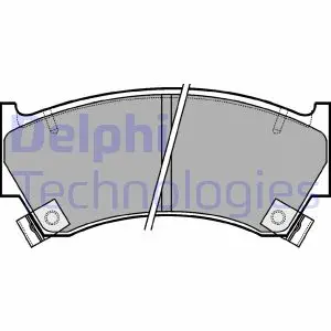 Гальмівні колодки дискові NISSAN Almera "95>> ="" Delphi LP1590