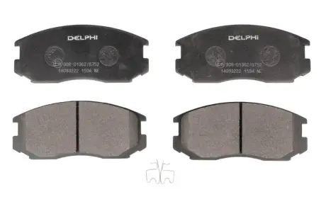Гальмівні колодки дискові DAIHATSU Terios / MITSUBISHI Colt, Lancer, Mirage / PROTON Persona, Person ="" Delphi LP1594