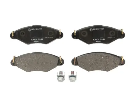 Колодки гальмівні (передні) Peugeot 206 98-/306 93-03 (Bosch) Delphi LP1699