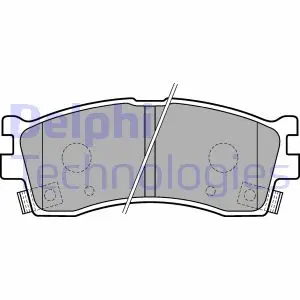 Комплект гальмівних колодок Delphi LP1702