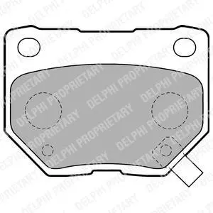 A_Гальмівні колодки дискові SUBARU Impreza "R "00-07 ="" Delphi LP1780