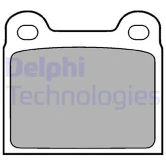 Гальмівні колодки дискові MERCEDES/OPEL/VOLVO "F ">>00 ="" Delphi LP18
