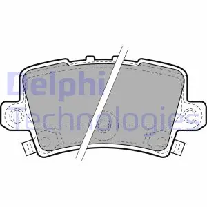 A_Гальмівні колодки дискові HONDA Civic "R "06-12 ="" Delphi LP1971
