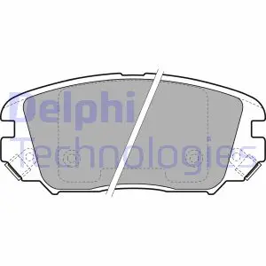 Гальмівні колодки дискові HYUNDAI Sonata/Grandeur/Tucson "F "05>> ="" Delphi LP1974
